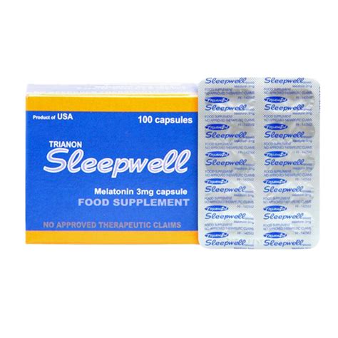 TRIANON SLEEPWELL Melatonin 3mg Capsule 1's .